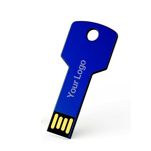 USB stick Sleutel,  blauw