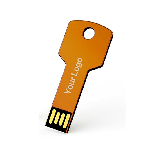 USB stick Sleutel,  oranje