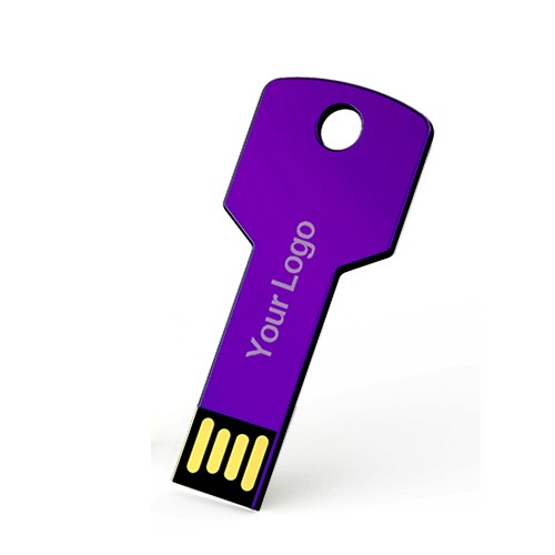 USB stick Sleutel,  paars