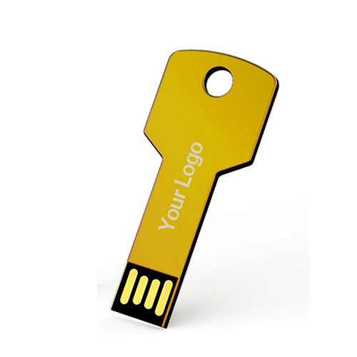 USB stick Sleutel,  geel