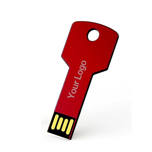 USB stick Sleutel,  rood